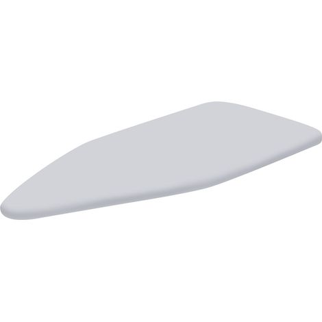 Copriasse Ricambio Asse da Stiro Prestige 123x48 cm Cotone Spugna Feltro Grigio