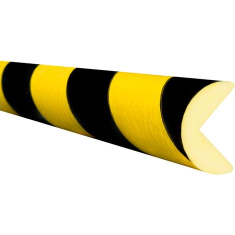 Protection antichoc Moravia MORION arête circulaire 40 x 40 mm longueur 5000 mm jaune/noir (1/5)