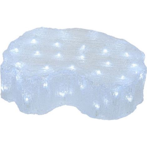 GHIACCIO LED TRASPARENTE L.40X11XH.28CM