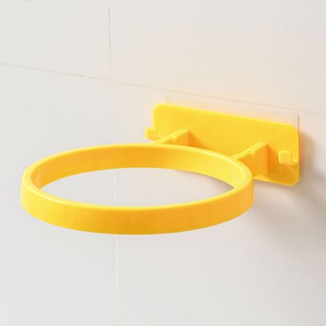 Support mural pour ballon de football, présentoir en plastique, support de rangement pour ballons de football et accessoires de basketball, jaune (1/5)