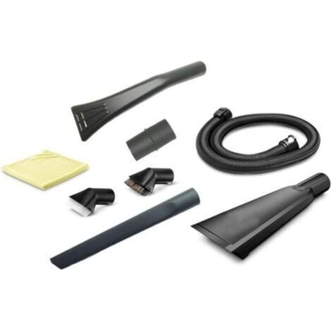 Kit de nettoyage intérieur de voiture pour aspirateur Karcher 2.863-304.0, comprend un tuyau d'extension de 1,5 m, un suceur plat extra long, une buse de voiture, une brosse d'aspiration à poils durs (1/5)