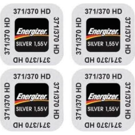 .4 piles Energizer 371/370.