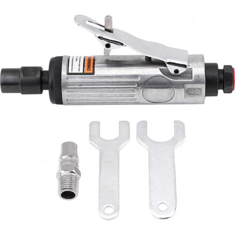 Meuleuse pneumatique, Air Grinder, 1/4 pouce Broyeur à air, Trousse de meulage pneumatique, Meuleuse d'angle à air comprimé, kit de meulage pour le polissage et le meulage de divers moules en métal