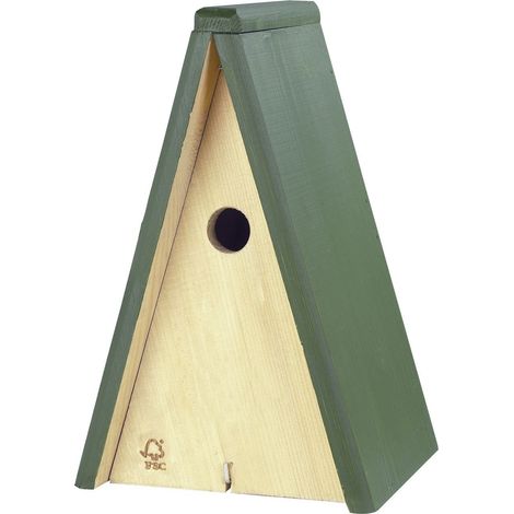 CJ Wildlife Nistkasten für Wildvögel Miami 19,5 x 16 cm natur/grün Vogelhäuser