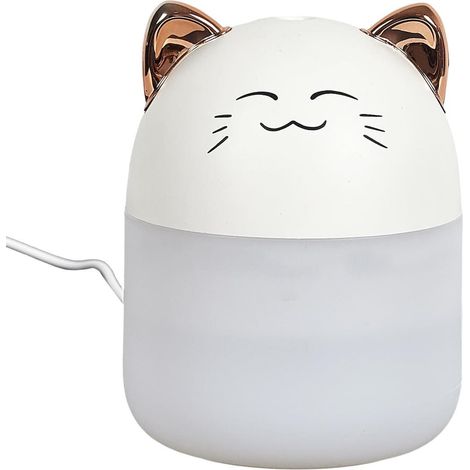 Diffuseur de parfum d'ambiance led en forme de chat kawaii (200 ml) avec couleurs changeantes (1/5)