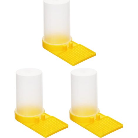 CSPARKV - Bebedero de plástico para abejas (3 unidades), dispensador de agua para abejas, equipo de apicultura (1/5)