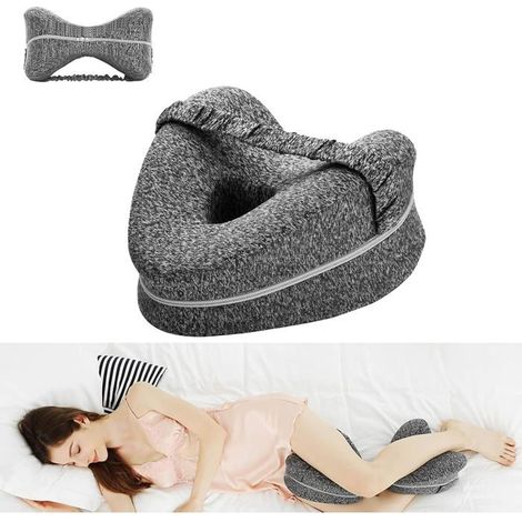 Ecleanfy - Oreiller orthopédique - Soulagement de la douleur - Soutien des genoux - Mousse à mémoire de forme - Oreiller pour les jambes - (1/5)