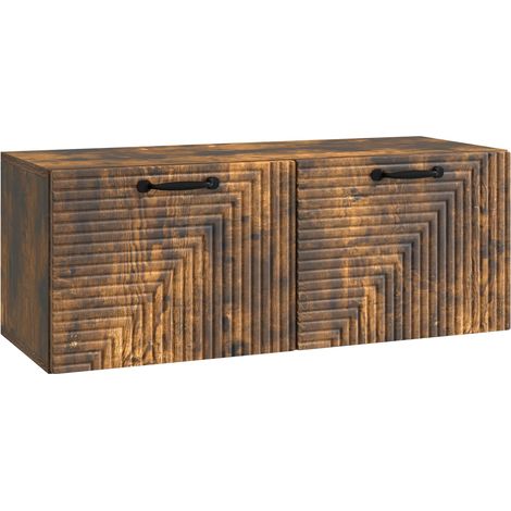 Mueble para TV de pared Roble Ahumado 78,5 x 31 x 30 cm