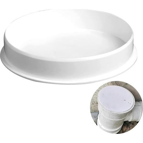 Blanc cassé,Couvercle pour tuyau de ventilation 100 - Couvercle de tuyau 100 mm - En PVC - Pour tuyaux de drainage (1/5)