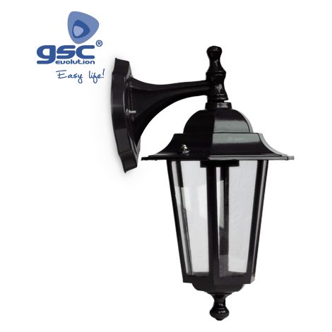 Farol de jardín con brazo por arriba E27 LED 422x280mm GSC 0701857