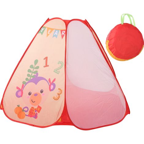 Tente de jeu enfants pliable portable, tipi pop-up sécurisé pour intérieur et extérieur (1/5)
