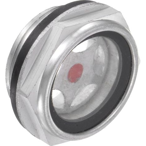 Verre de Niveau D'Huile pour Compresseur D'Air  Filetage Mâle G3/4 Indicateur Liquide en Avec Tête Hexagonale Aluminium 1 Pcs - (1/5)