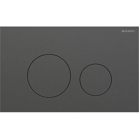 Geberit Sigma40 - Plaque de déclenchement, easy to clean, chrome noir brossé 115.628.QD.1 (1/2)