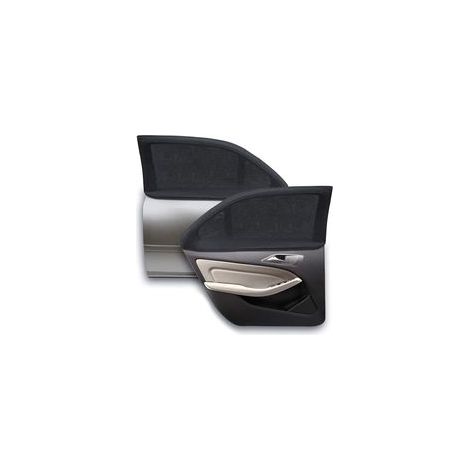 Pare-soleil pour voiture 4 pièces – Chaussettes de protection solaire pour fenêtres avant et arrière – Bloque les rayons UV – Universel pour berline et SUV – Noir (1/5)