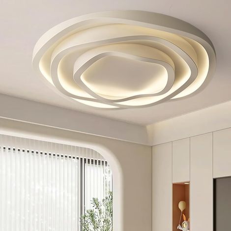 Moderne Plafonnier,Dimmable 3000K-6516K Luminaire Plafonnier,Lustre De Lampe De Forme De Créativité Minimaliste Pour Le Couloir De Cuisine De Chambre À Coucher De Salon(F 50CM) [Classe énergétique E] (1/5)