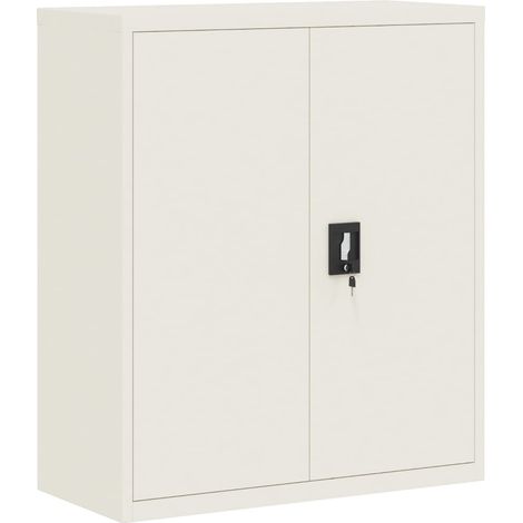 Maison Exclusive - Armadio Classificatore Bianco 90x40x105 cm in Acciaio