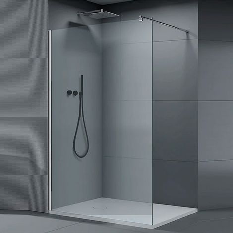 Lofty – Parete Walk-In Reversibile 150 cm in Cristallo Trasparente
