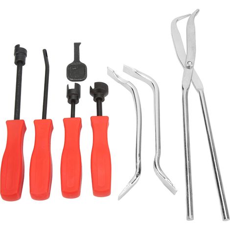 Kit d'extracteurs de freins à tambour universels en acier 45 avec revêtement chromé par oxydation et coffret de rangement (8 pièces). (1/5)
