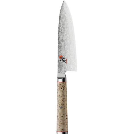 ZWILLING 34373-201 Miyabi 5000 MCD Coltello Trinciante 20 cm Lama in Acciaio Micro Carbide MC63 Manico in Legno di Betulla Masur colore Marrone (1/5)