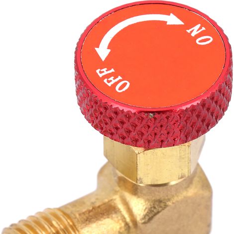 Vanne de régulation de débit en laiton 1/4''-5/16'' pour tuyau de charge de réfrigérant R410A