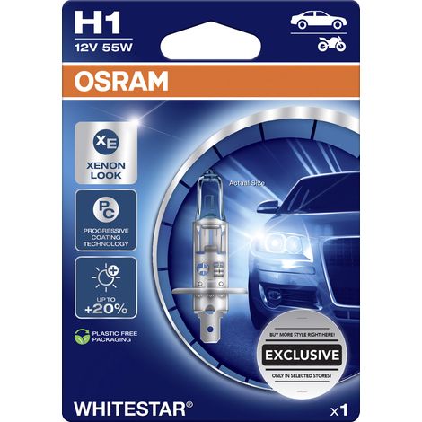 Osram Scheinwerferlampe H1 Whitestar 2.0 (1/2)