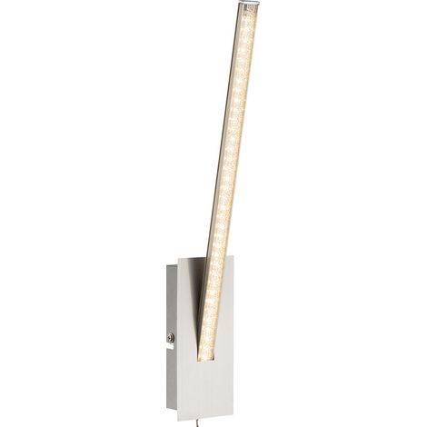 LED Wand Lampe K5 Kristalle Wohn Ess Zimmer Beleuchtung Schalter Lese Leuchte Globo 67832-6