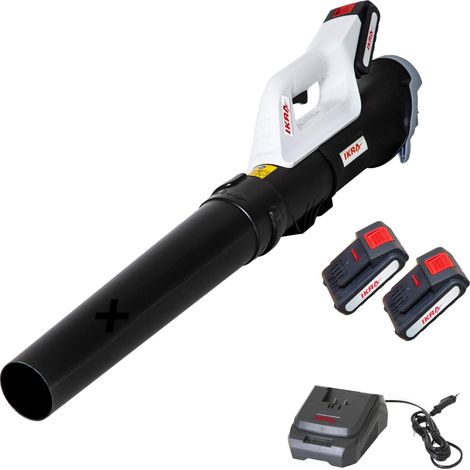 IKRA soffiafoglie assiale ICB 20, ergonomico, compatto, leggero, incl. 2 batterie 20V, caricabatterie rapido (1/5)