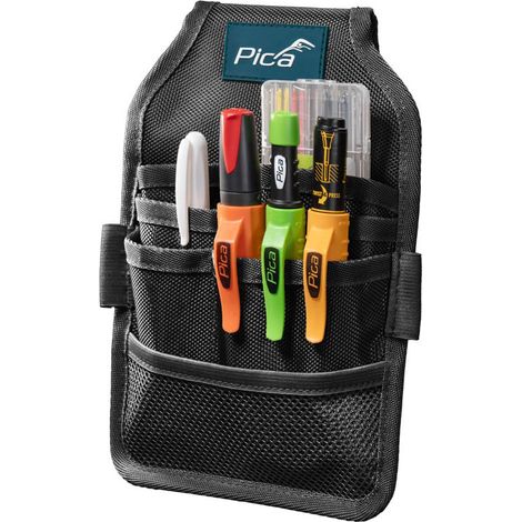 Sac à outils en nylon résistant – 5 compartiments – Ergonomique et fixé à la ceinture – Dimensions 225 x 150 x 45 mm – Pica