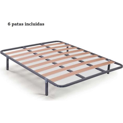 Somier Lorena multiláminas con 6 patas de 135x190. (1/2)