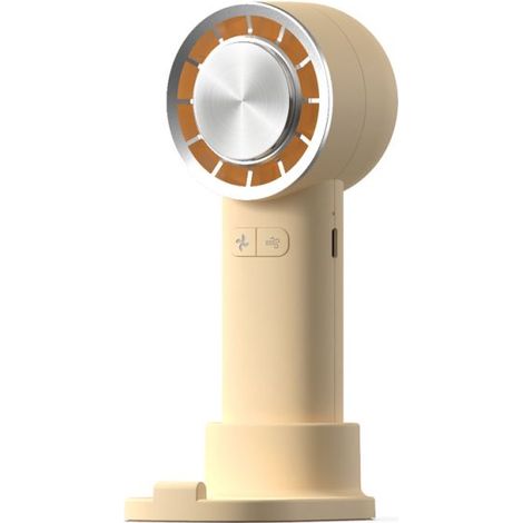 Ventilateur portable électrique à compresse froide, rechargeable par USB, avec 3 vitesses de ventilation réglables et support pour téléphone, idéal pour la maison, le bureau et les voyages. (1/5)