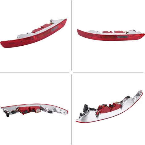 Feu arrière gauche inférieur de pare-chocs rouge antibrouillard pour Audi Q5 2.0T (2006-2016) (1/5)