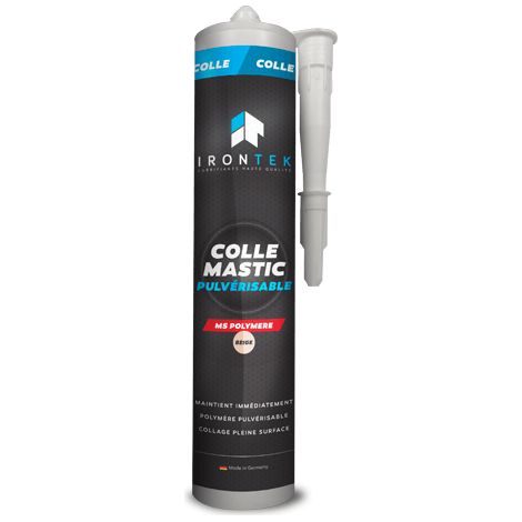 IRONTEK - Colle mastic pulvérisable beige - 310 ml - IT120 - Ce produit de marque IRONTEK est neuf.
