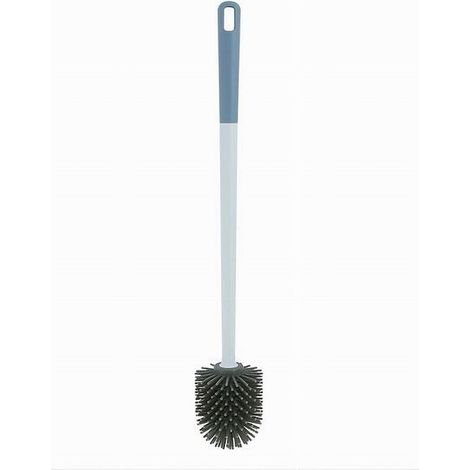 TRADE SHOP - Scopino Wc Setole In Silicone Plastica Spazzola Ricambio Pulizia Profonda 87619 - (1/5)