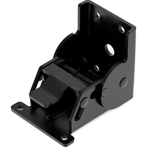 Charnière pliante à verrouillage à 90 degrés, charnière haute capacité de charge, support de cadre, convient aux tables, pieds de lit et établis, noir. (1/5)