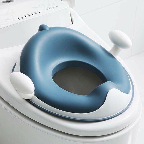Réducteur WC, Bébé Réducteur de Toilette, Rehausseur WC Enfant Siège de Toilette Avec Coussin Poignée Dossier