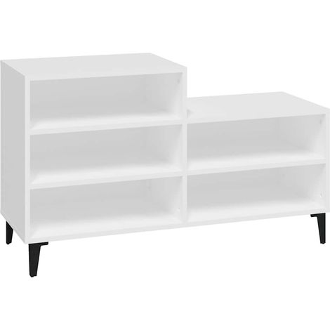 Maison Exclusive - Scarpiera Bianca 102x36x60 cm in Legno Multistrato