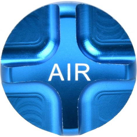 Capuchon de valve étanche pour fourche de suspension vélo en alliage d'aluminium, accessoire vélo (bleu) (1/5)