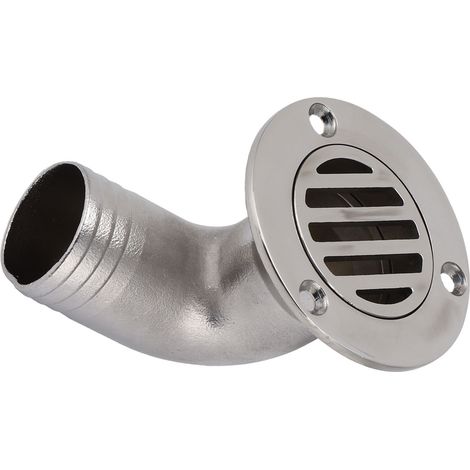 Évacuation de pont 90° Scupper 1,5 po DE 316 Acier Inoxydable Raccords de Plomberie pour Bateau Yacht Marine (1/5)
