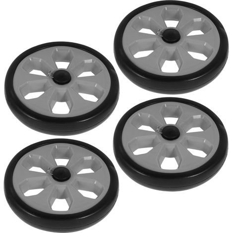 4 Stück Büromöbelrollen, schwarz