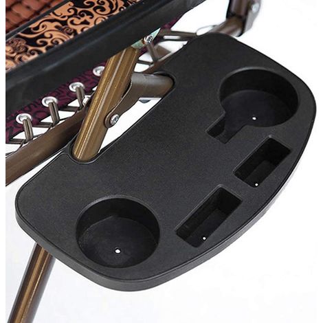 Recliner Cup Holder with Cell Phone Slot and Snack Tray for Side of Camping Chair (1/5)