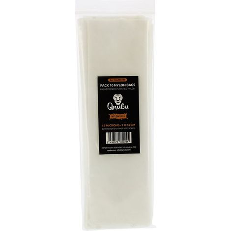 Lot de 10 sacs filtrants en nylon pour extraction - 15 microns 7x23cm
