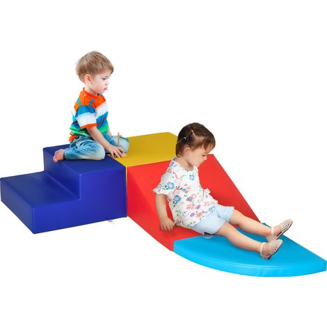 Ensemble de constructions souples de 4 pièces, jeu éducatif pour enfants de 1 à 3 ans pour la maison et l'école, multicolore. (1/5)