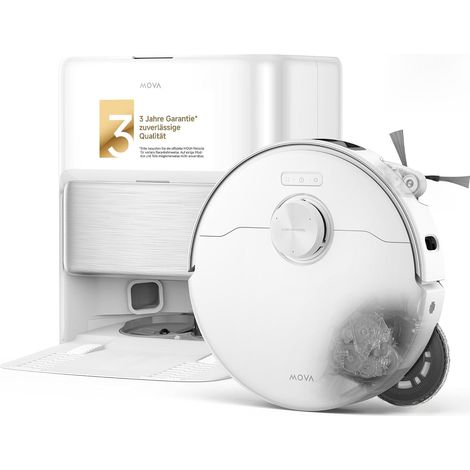 Robot Aspirateur Laveur, Aspiration 30 000Pa, moteur 260RPM avec pression de 12N, brosse