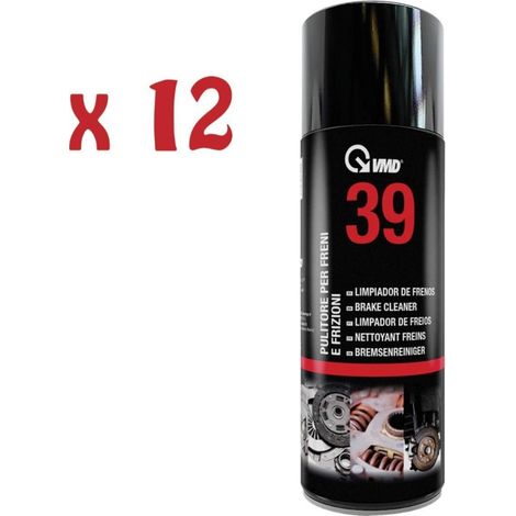 12 bombolette spray pulitore freni e frizioni 400 ml Vmd 39