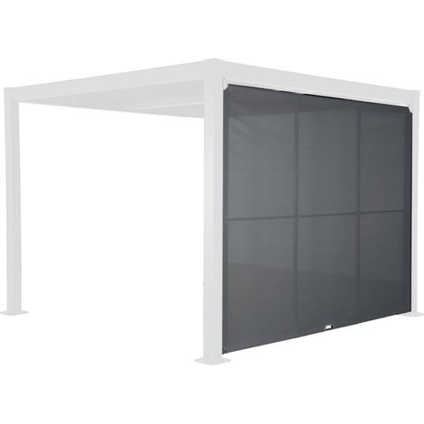 sweeek - Vordach 3m für Pergola Palace Aluminium und Textilene (1/5)