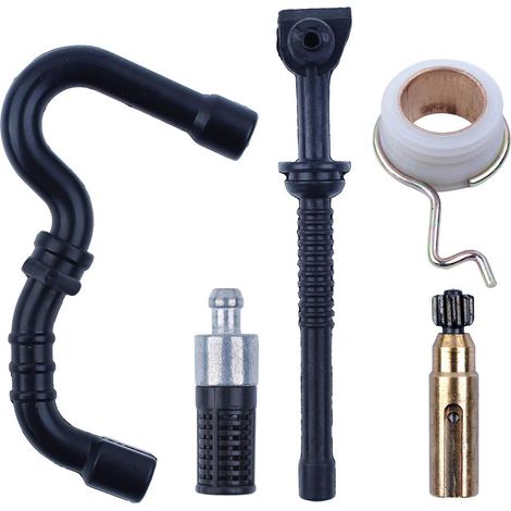Pompe à huile du réservoir de carburant, ligne de pompe à huile, filtre et ligne de carburant pour Stihl 018 017 MS170 MS180 Tronçonneuse (1/5)