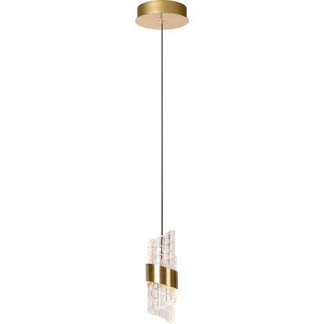 Lampada a sospensione Kligande oro vetro LED 7W Lucide (1/5)