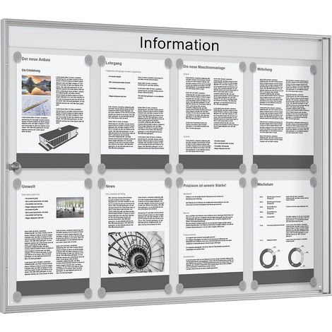 FRANKEL kaiserkraft, Vitrine économique, blanc gris, format (1/2)