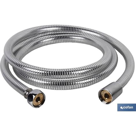 Flexible de Douche PVC Argent/Laiton 1,5m (1/2)