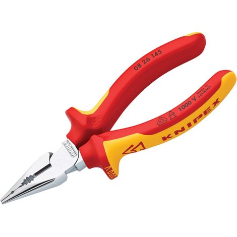 Pince à becs fins haute résistance Knipex VDE 145 mm, taille unique, multicolore-AquaForge (1/5)
